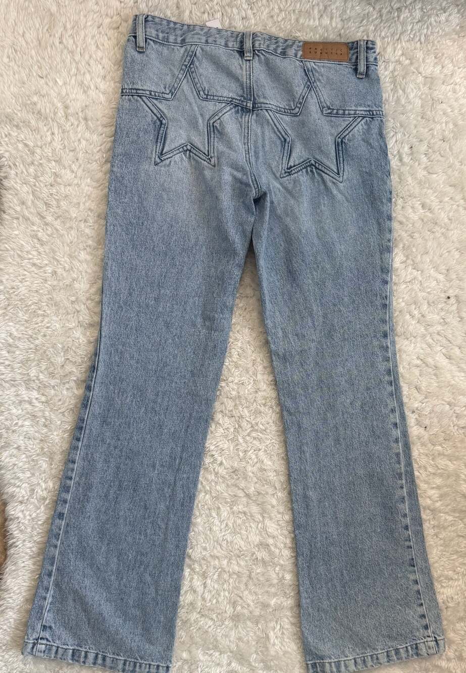 PacSun Jade Low Rise Bootcut Star Pattern Denim Jeans